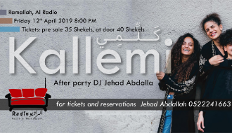 Kallemi at Radio- Ramallah