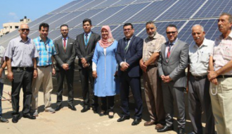 جوال و جمعية عطاء فلسطين يفتتحان مشروع تزويد جمعية بنك الدم بنظام الطاقة الشمسية