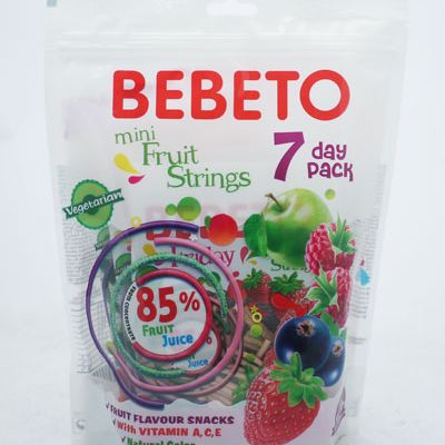 BEBETO 7 DAYS OF THE WEEK MINI FRUIT STRINGS