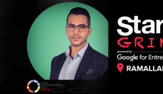 Startup Grind host Hamzeh Al Fuqha CEO of Kitab Sawti
