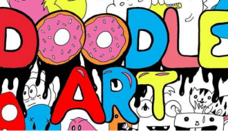 خربشات تفريغ على الورق كي نستقبل 2019 Doodling