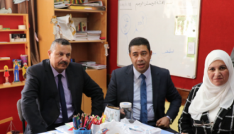 وفد مشترك من النبالي والفارس للعقارات والتربية والتعليم يزور مدرسة الفجر الجديد